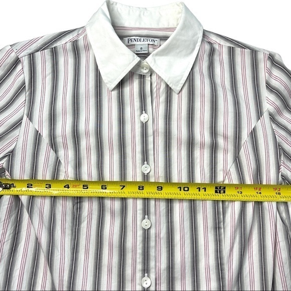 Women's Striped Pendleton Button Down Sm - Picture 5 of 7